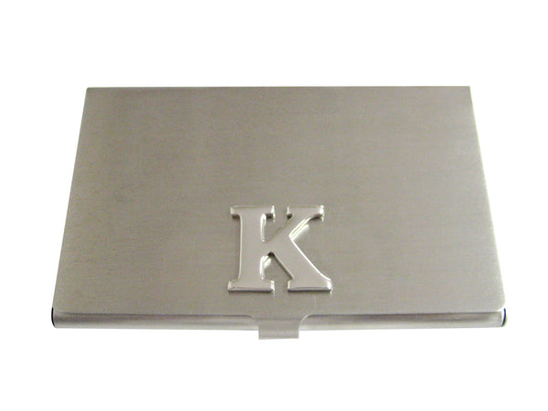 Letter K Monogram Business Card Holder