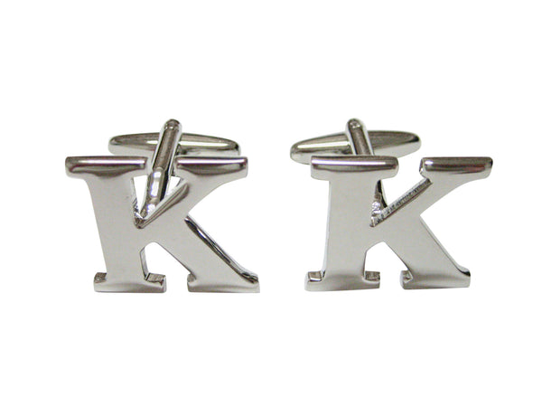 Letter K Monogram Cufflinks