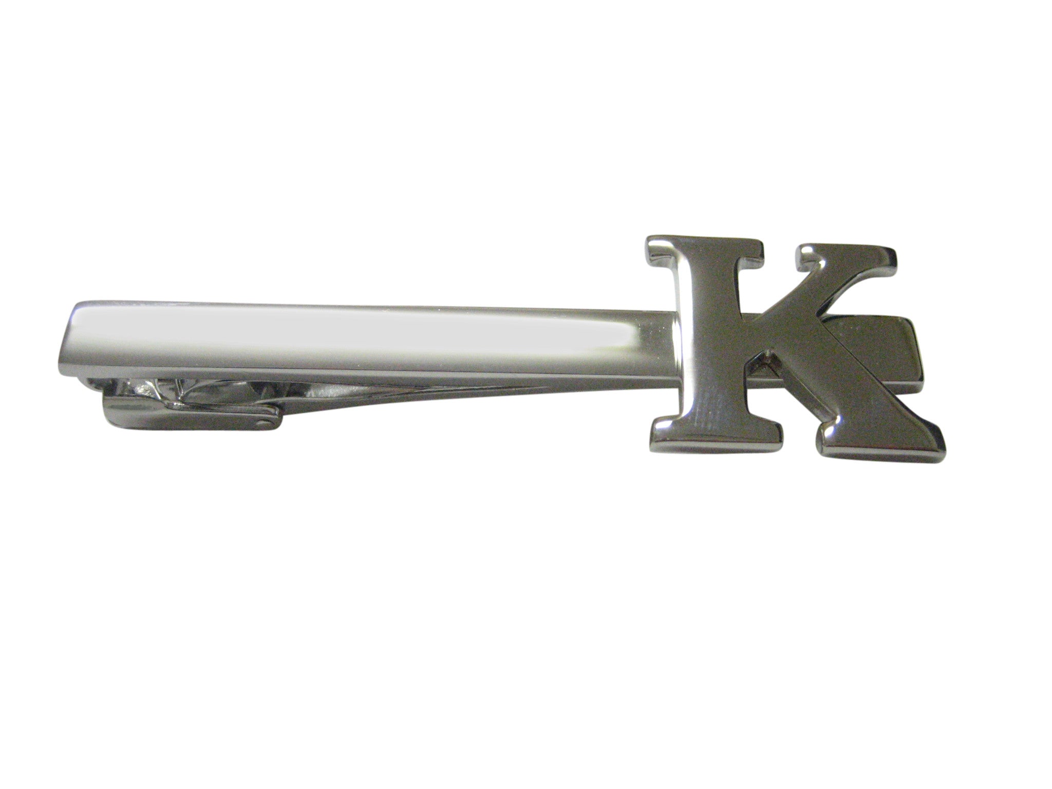 Letter K Monogram Square Tie Clip