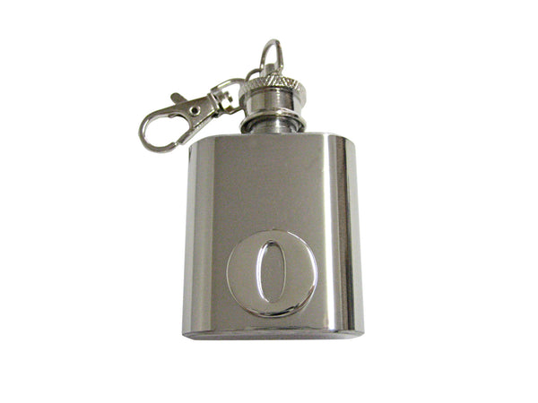 Letter O Monogram 1 Oz. Stainless Steel Key Chain Flask