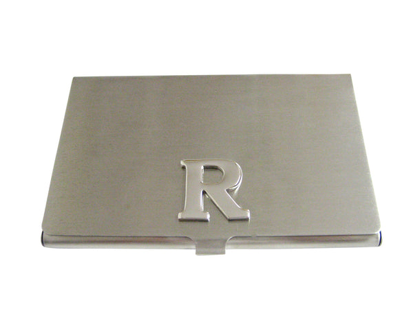 Letter R Monogram Business Card Holder