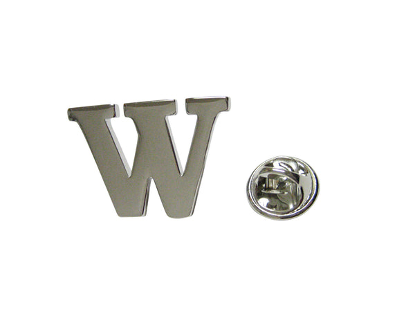 Letter W Lapel Pin