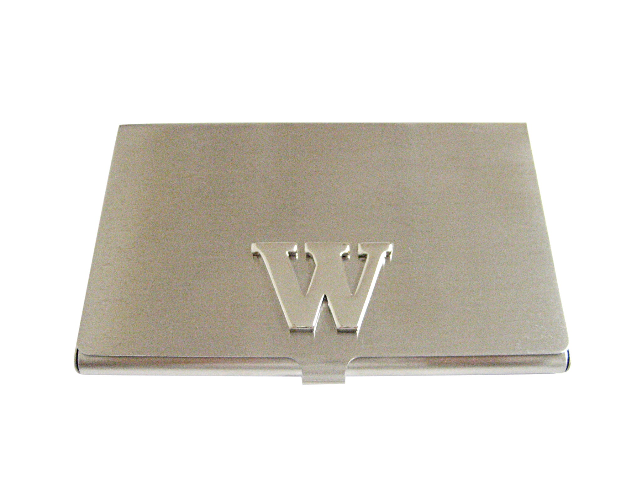 Letter W Monogram Business Card Holder