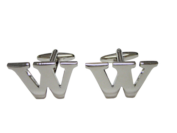 Letter W Monogram Cufflinks