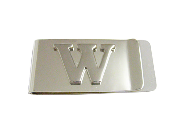 Letter W Monogram Money Clip