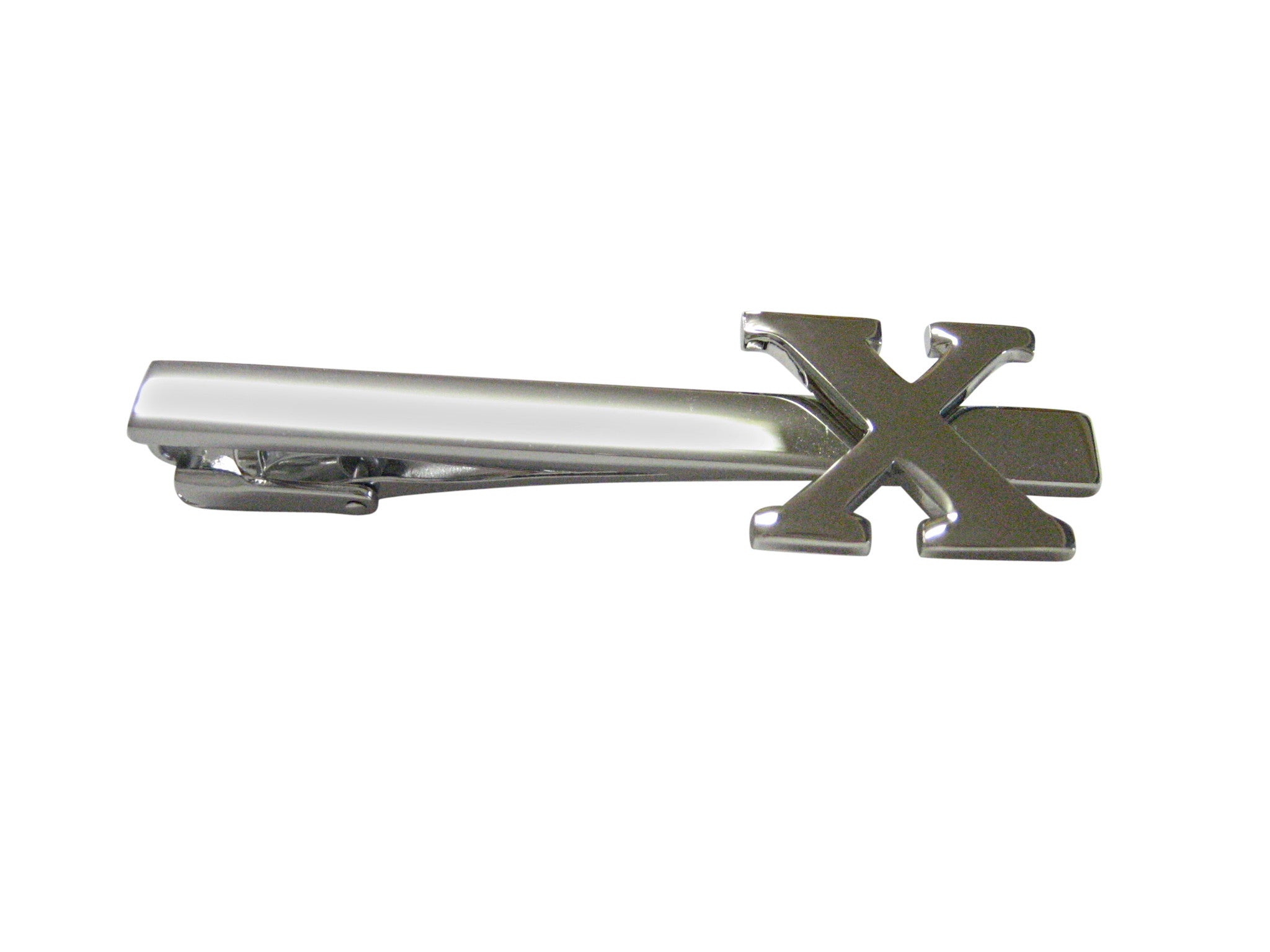 Letter X Monogram Square Tie Clip