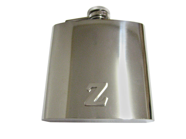 Letter Z Monogram 6 Oz. Stainless Steel Flask