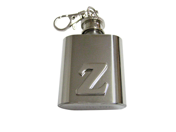 Letter Z Monogram 1 Oz. Stainless Steel Key Chain Flask