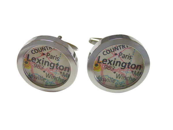 Lexington Kentucky Map Cufflinks