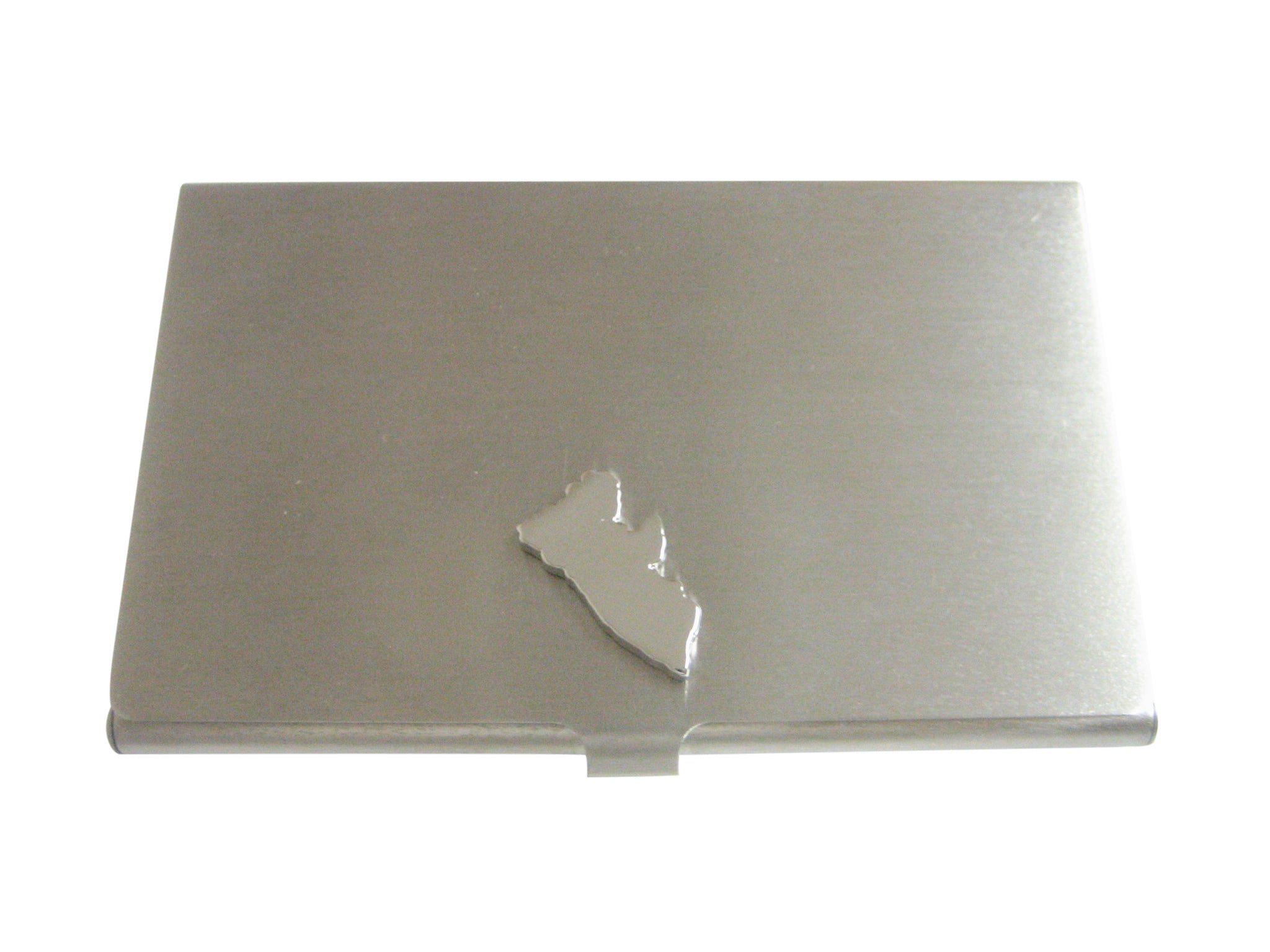 Liberia Map Shape Pendant Business Card Holder