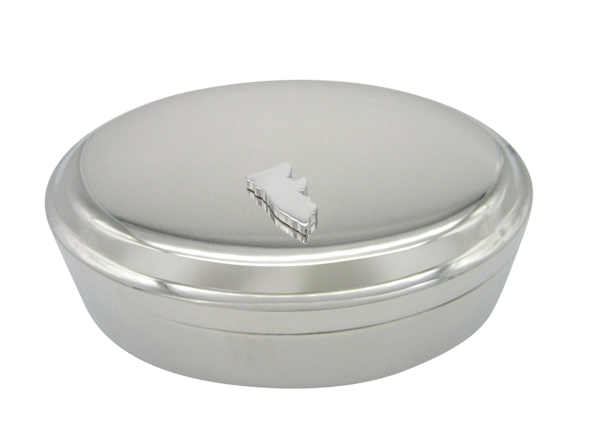 Liberia Map Shape Pendant Oval Trinket Jewelry Box