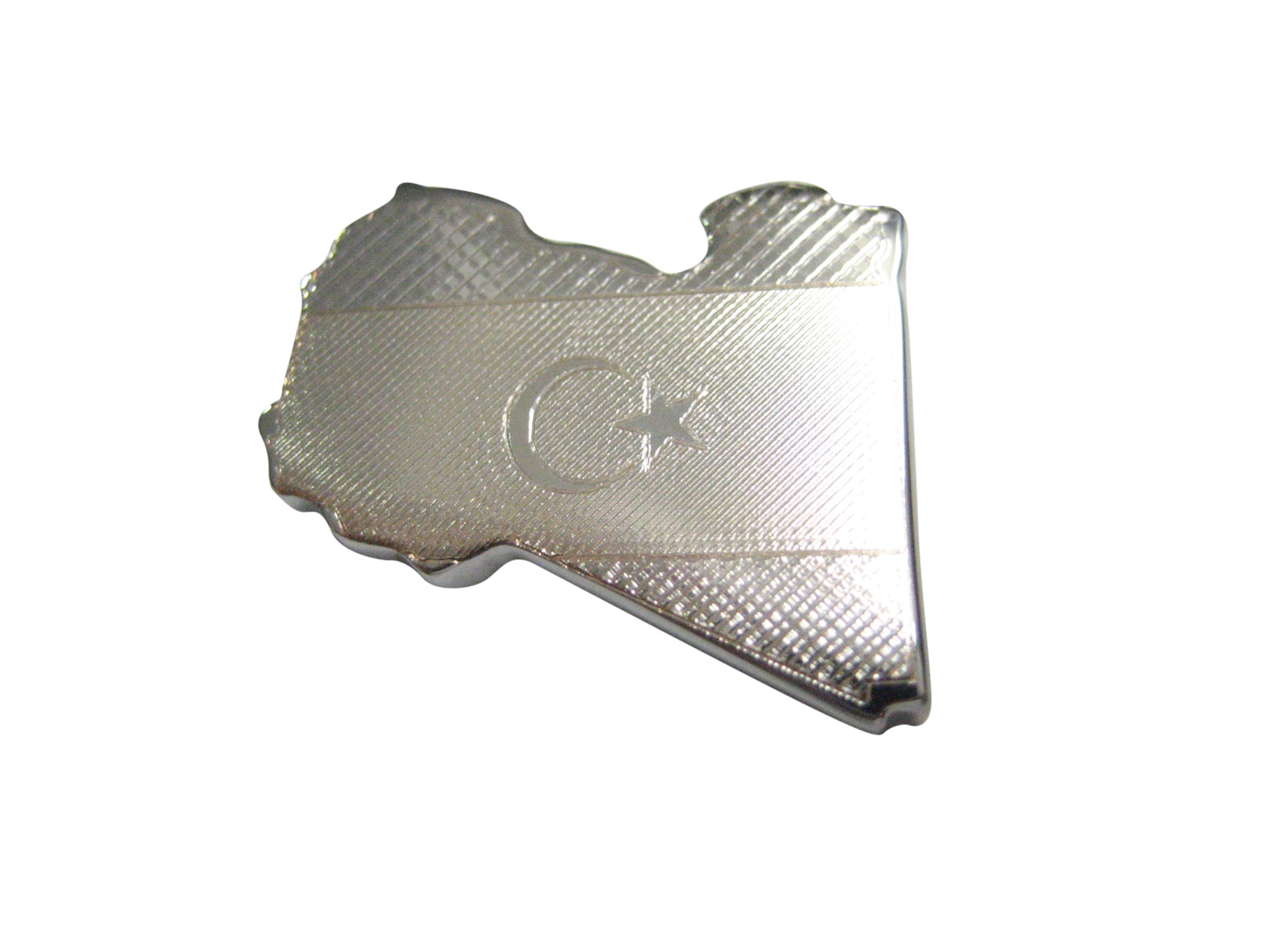 Libya Map Shape and Flag Design Magnet