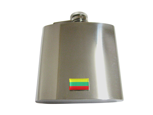 Lithuania Flag 6 Oz. Stainless Steel Flask