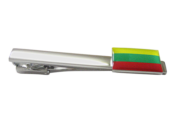 Lithuania Flag Pendant Square Tie Clip