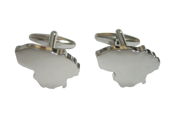 Lithuania Map Shape Cufflinks