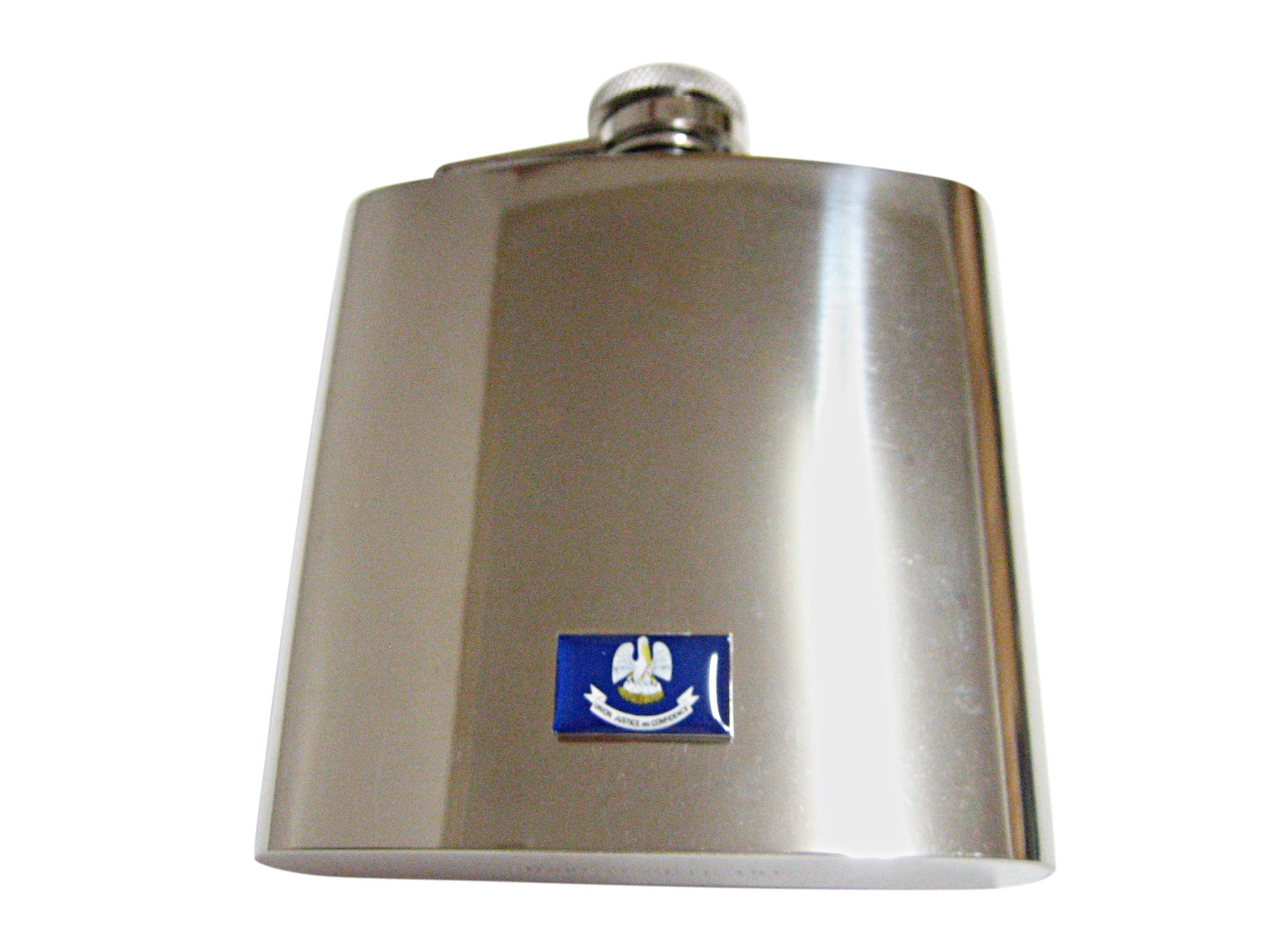 Louisiana State Flag Pendant 6oz Flask