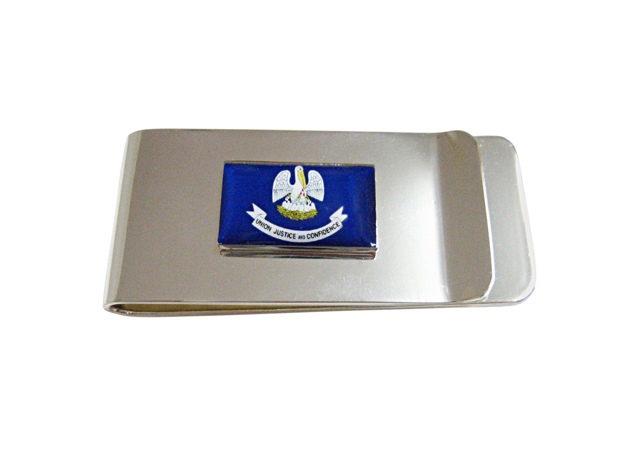 Louisiana State Flag Pendant Money Clip