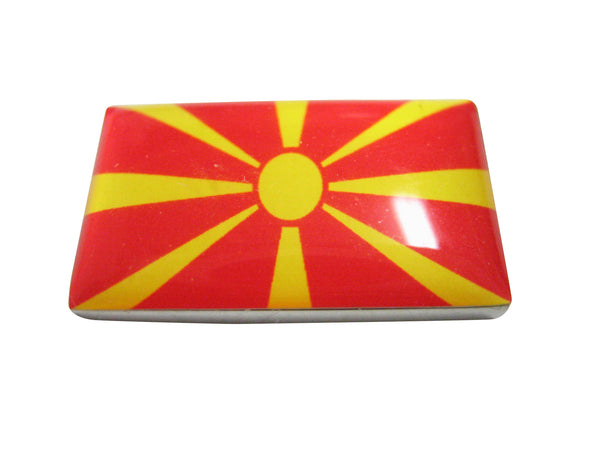 Macedonia Flag Pendant Magnet
