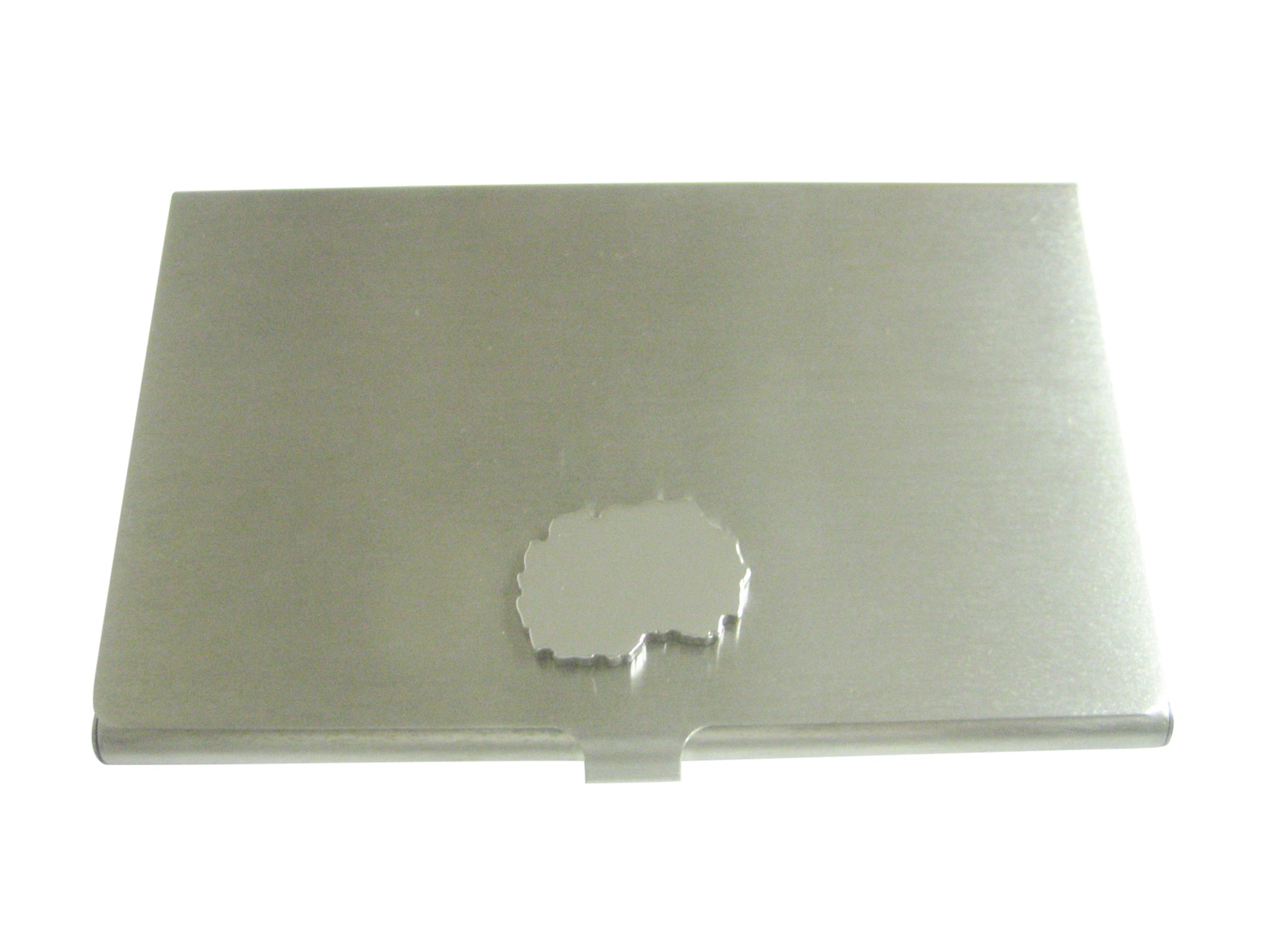 Macedonia Map Shape Pendant Business Card Holder