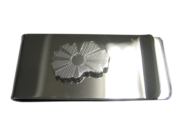 Macedonia Map Shape and Flag Design Money Clip