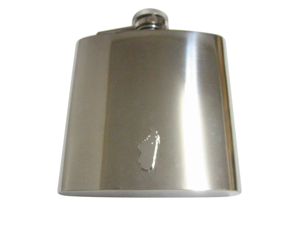 Madagascar Map Shape 6 Oz. Stainless Steel Flask