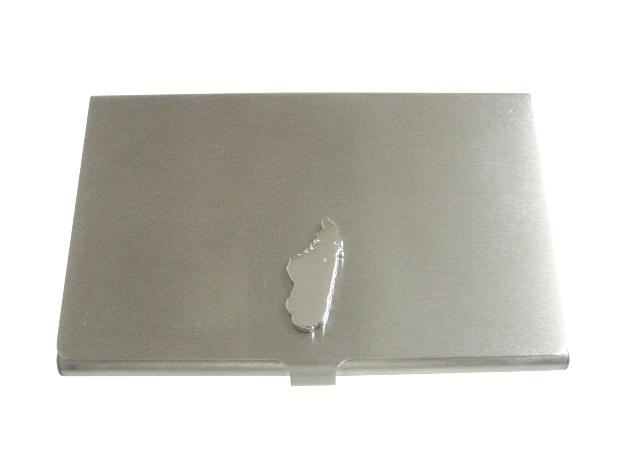 Madagascar Map Shape Business Card Holder