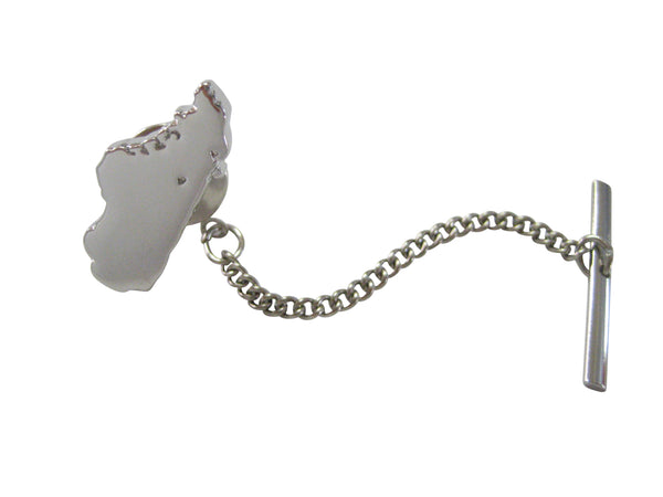Madagascar Map Shape Tie Tack