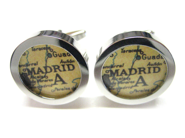 Madrid Map Cufflinks