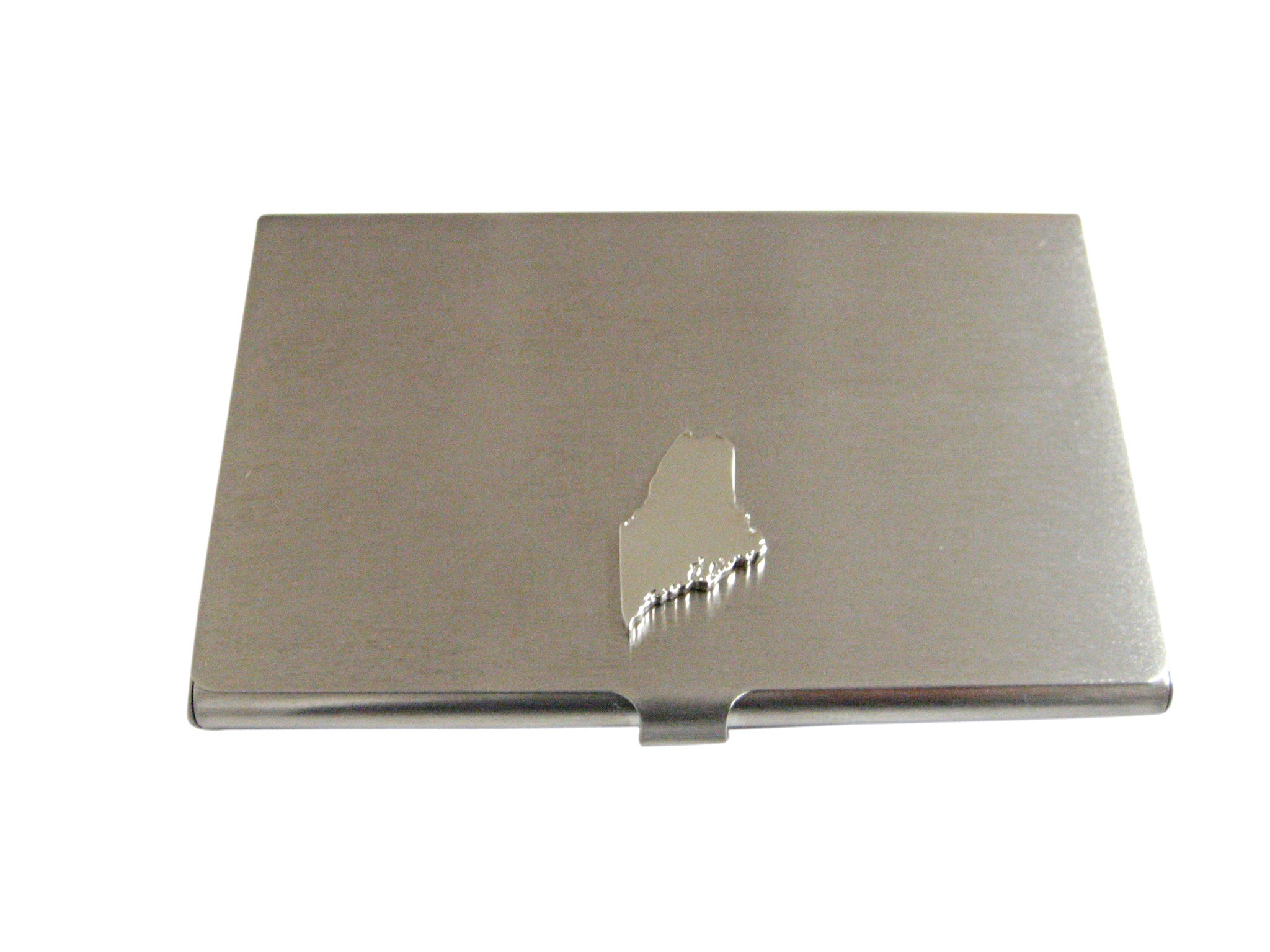Maine State Map Shape Business Card Holder