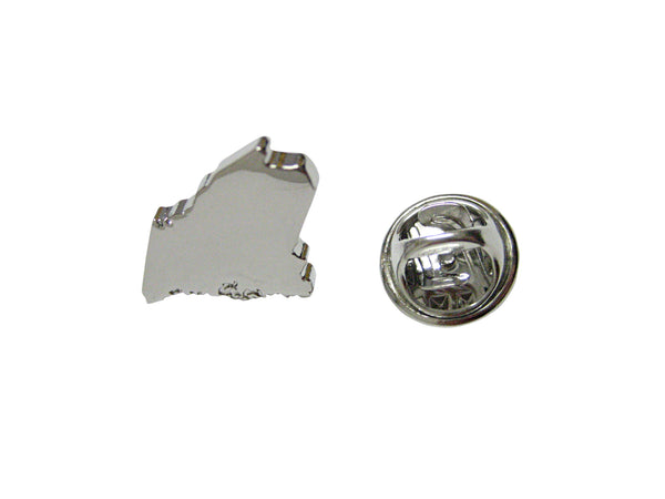 Maine State Map Shape Lapel Pin