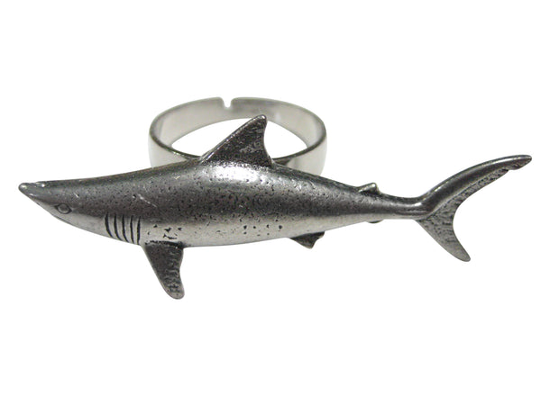 Mako Shark Adjustable Size Fashion Ring