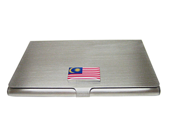 Malaysia Flag Pendant Business Card Holder
