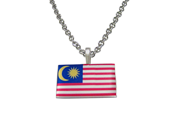 Malaysia Flag Pendant Necklace