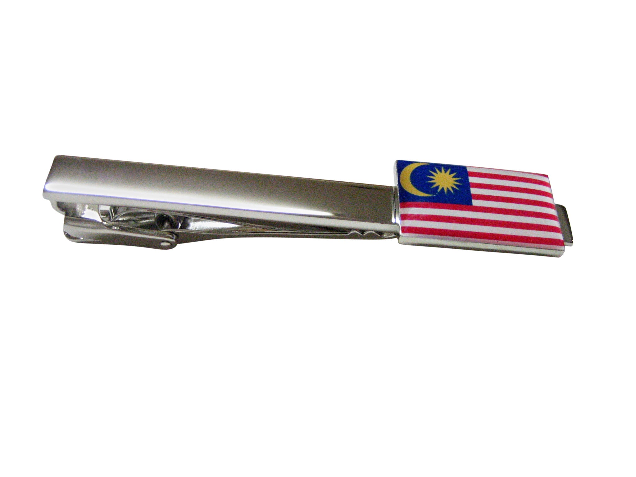 Malaysia Flag Square Tie Clip