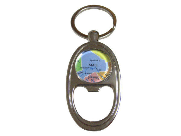 Mali Map Key Chain Bottle Opener