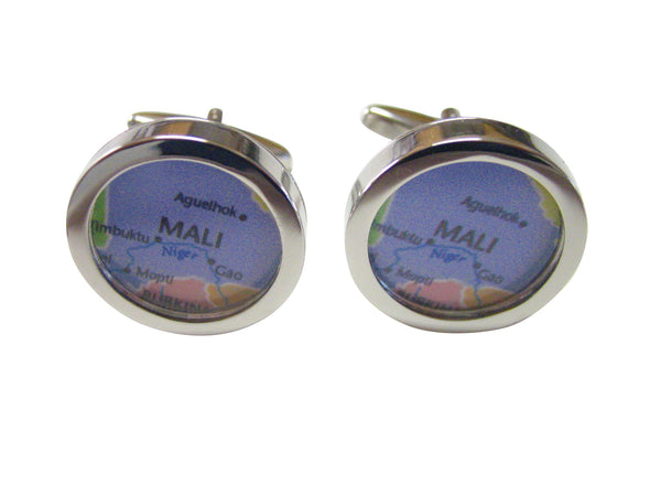 Mali Map Pendant Cufflinks