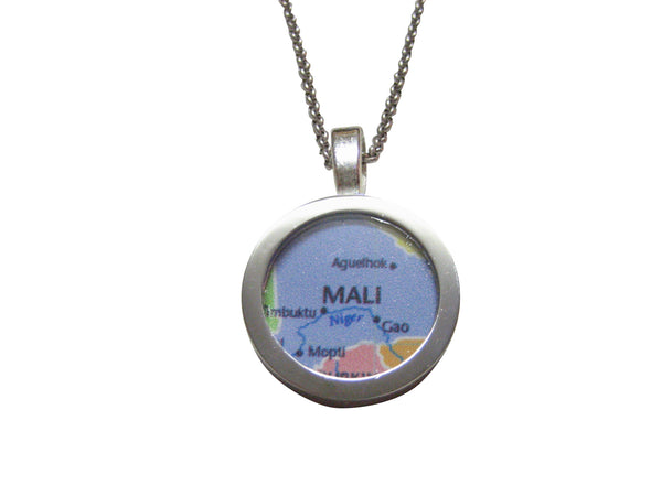 Mali Map Pendant Necklace