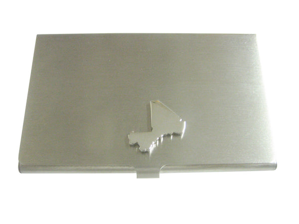 Mali Map Shape Pendant Business Card Holder