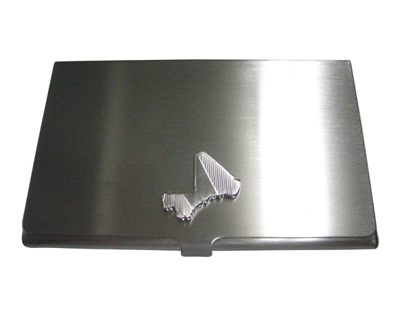 Mali Map Shape and Flag Design Business Card Holder