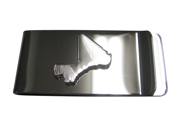 Mali Map Shape and Flag Design Money Clip