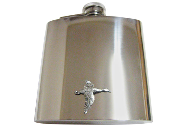 Mallard Duck Bird 6 Oz. Stainless Steel Flask