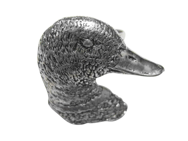 Mallard Duck Head Adjustable Size Fashion Ring