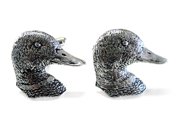 Mallard Duck Head Cufflinks