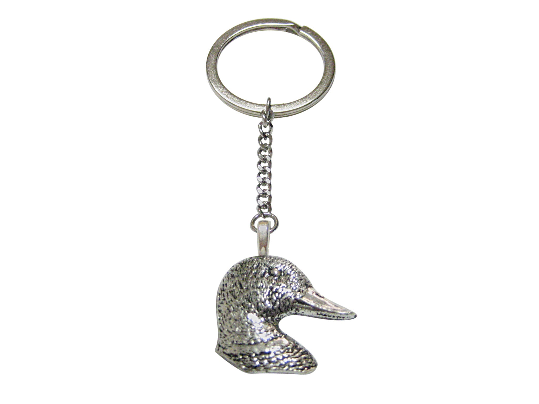 Mallard Duck Head Pendant Keychain