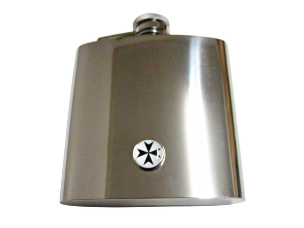 Maltese Cross 6 Oz. Stainless Steel Flask