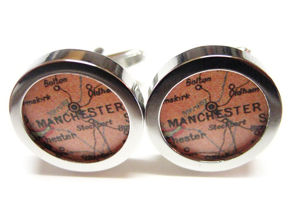 Manchester Map Cufflinks