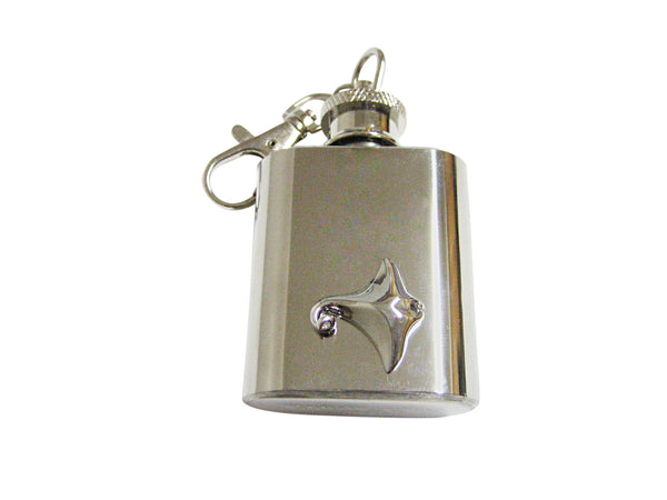 Manta Ray 1 Oz. Stainless Steel Key Chain Flask
