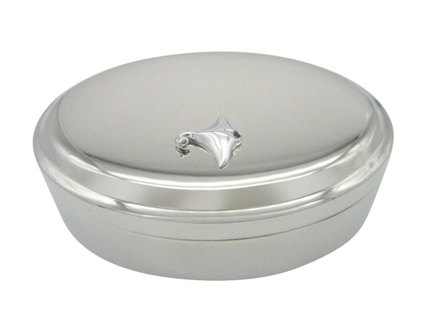 Manta Ray Pendant Oval Trinket Jewelry Box