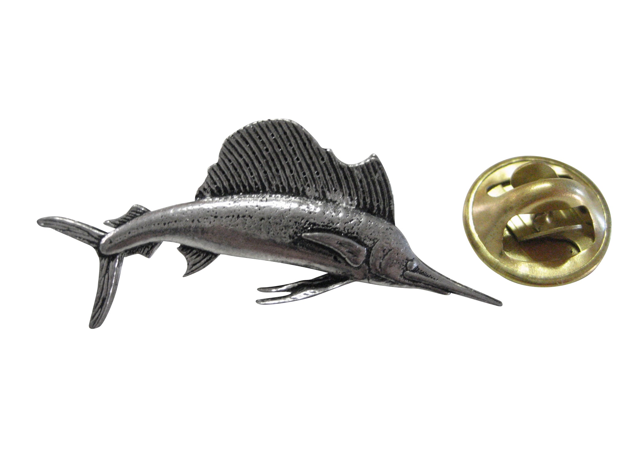 Marlin Sail Fish Lapel Pin