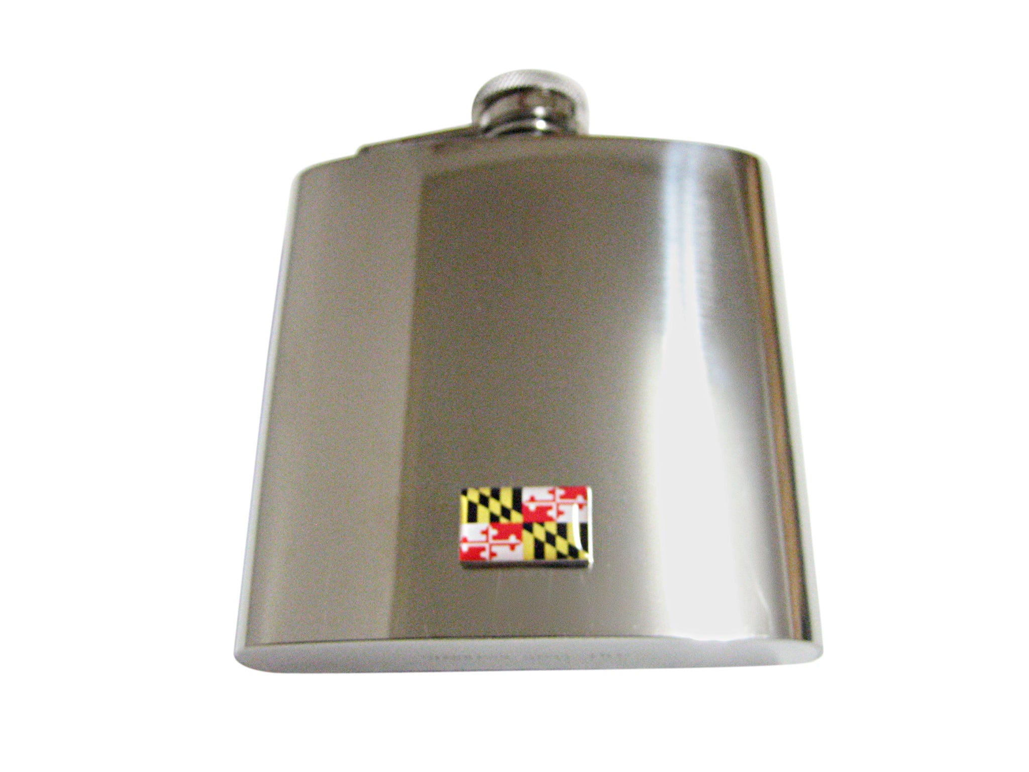 Maryland State Flag Pendant 6oz Flask